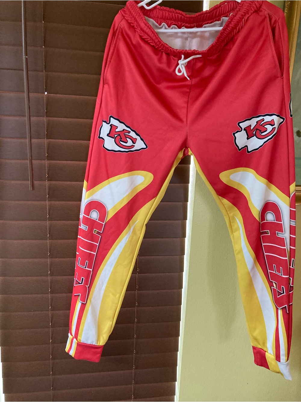 Red and Yellow Chiefs Graphic Jogger Leggings
